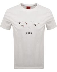 HUGO - Dugolini T Shirt Off - Lyst