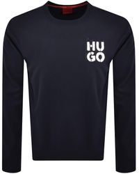 HUGO - Spray Logo Sweatshirt - Lyst