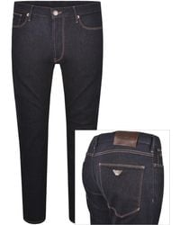 Armani - Emporio J06 Slim Jeans Dark Wash - Lyst