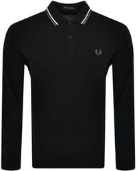 Fred Perry - Long Sleeved Polo T Shirt - Lyst