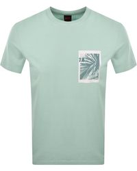 BOSS - Boss Te Board T Shirt Aqua - Lyst