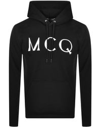 mcq velvet logo hoodie