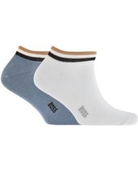BOSS BUSINESS - Boss 2 Pack Iconic Stripe Ankle Socks - Lyst