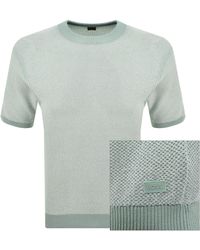 BOSS - Boss Kantonio Short Sleeve Jumper Aqua - Lyst