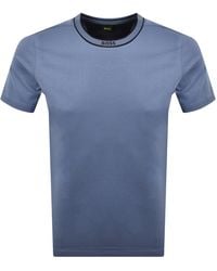 BOSS - Boss Tee 5 Logo Collar T Shirt - Lyst