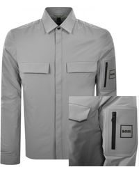 BOSS - Boss Tour Padded Overshirt - Lyst