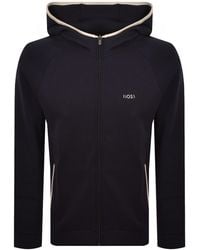 BOSS BUSINESS - Boss Sense Full Zip Hoodie Dark - Lyst