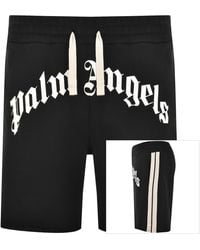 Palm Angels - Curved Logo Track Shorts - Lyst
