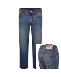 TRUE RELIGION - Ricky Big T Nf Straight Jeans - Lyst