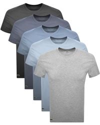 Lacoste - Slim Fit 5 Pack T Shirts - Lyst