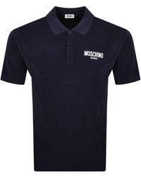 Moschino - Swim Short Sleeved Polo T Shirt - Lyst