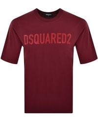 DSquared² - Icon Logo Loose Fit T Shirt - Lyst