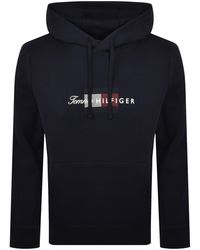 Tommy Hilfiger - Script Flag Hoodie - Lyst