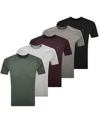 Farah - Farah Lounge 5 Pack Wardlow T Shirts - Lyst