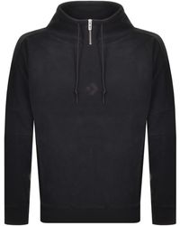 REPLAY Felpa Uomo Nero con Cappuccio Stampa con Logo e Bande Bicolor M3911