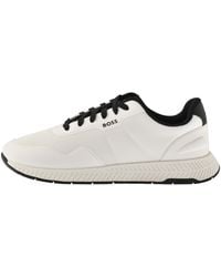 BOSS BUSINESS - Boss Titanium Runner Trainers - Lyst