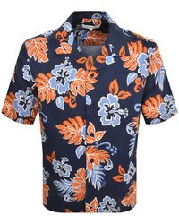 Maison Kitsuné - Short Sleeve Resort Shirt - Lyst