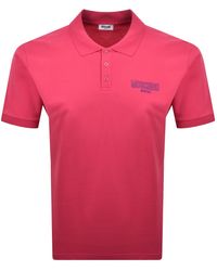 Moschino - Swim Short Sleeved Polo T Shirt - Lyst
