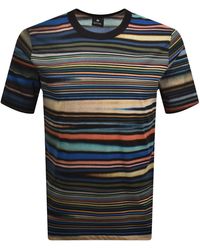 Paul Smith - Striped Regular Fit T Shirt - Lyst