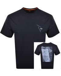 BOSS - Boss Te Section T Shirt Dark - Lyst