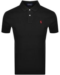 Polo Ralph Lauren - Short-Sleeved Logo-Embroidered Custom-Fit Cotton-Piqué Polo Shirt - Lyst