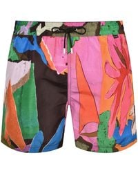 Paul Smith - River Collage Swim Shorts - Lyst