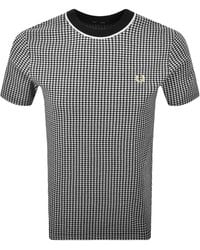 Fred Perry - Checkerboard T Shirt - Lyst