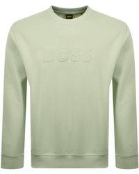 BOSS - Boss We Logo Sweatshirt Light - Lyst