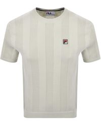 Fila - Fila Corrado Knitted Panel T Shirt - Lyst