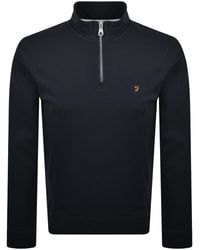 Farah - Farah Arnold Quarter Zip Sweatshirt - Lyst