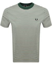 Fred Perry - Fine Stripe T Shirt - Lyst