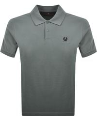 Belstaff - Logo Polo T Shirt Atlantic - Lyst