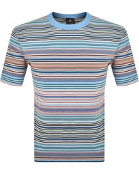 Paul Smith - Stripe T Shirt - Lyst