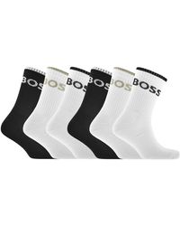 BOSS BUSINESS - Boss 6 Pack Quarter Length Active Socks - Lyst