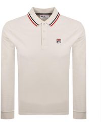 Fila - Monte Long Sleeve Polo T Shirt - Lyst
