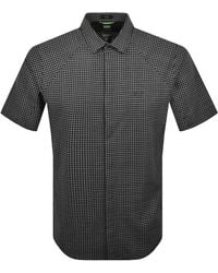 BOSS - Boss Excurse Short Sleeve Shirt Dark - Lyst