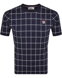 Fila - Benton Check Ringer T Shirt - Lyst