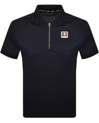 Aquascutum - Pique Badge Polo T Shirt - Lyst