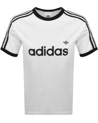adidas Originals - 3 Stripes Ringer T Shirt - Lyst