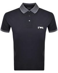 Armani - Emporio Tipped Polo T Shirt Iconico - Lyst