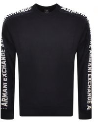 Armani Exchange - Logo Tape Sweatshirt - Lyst