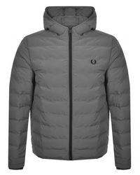 Fred Perry Synthetic Fred Perry Packaway Hood Jacket in Green for Men - Lyst