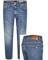 BOSS - Boss Maine Regular Fit Mid Wash Jeans - Lyst