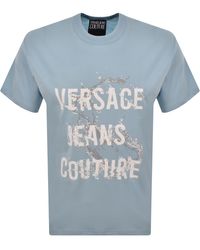 Versace Jeans Couture - Couture Logo Splash T Shirt - Lyst