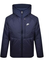 Nike - Logo Puffer Jacket Midnight - Lyst
