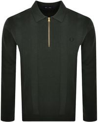 Fred Perry - Tonal Stripe Polo Jumper - Lyst
