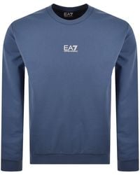 EA7 - Emporio Armani Logo Sweatshirt - Lyst
