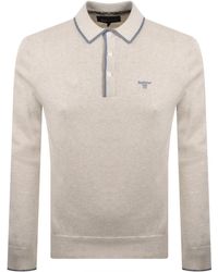 Barbour - Taunton Knitted Polo Whisper - Lyst
