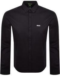 BOSS - Boss St Motion Long Sleeve Shirt Dark - Lyst