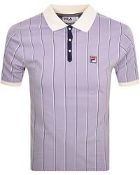 Fila - Classic Stripe Polo T Shirt - Lyst